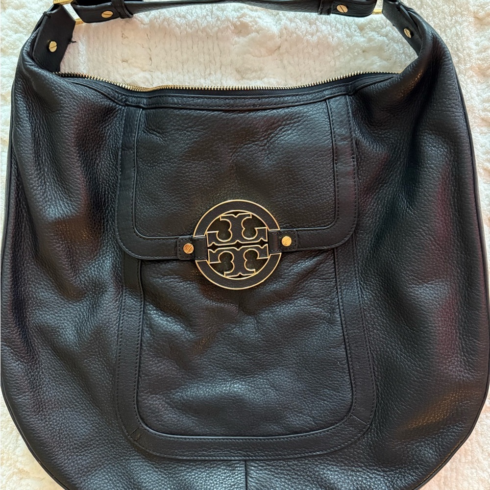 Tory Burch Black Leather Shoulder Bag